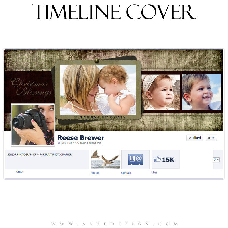 Timeline Cover Design - Christmas Blessings