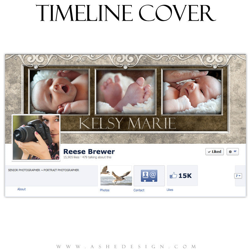 Timeline Cover Design - Embossed