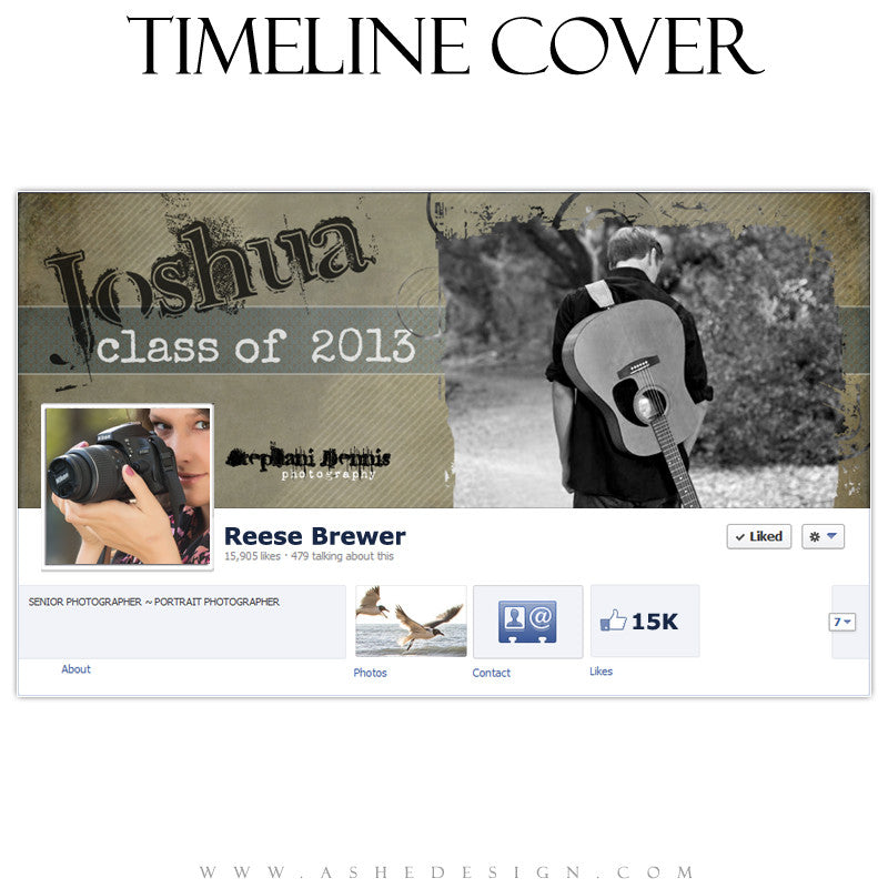 Timeline Cover Design - Halftone Him