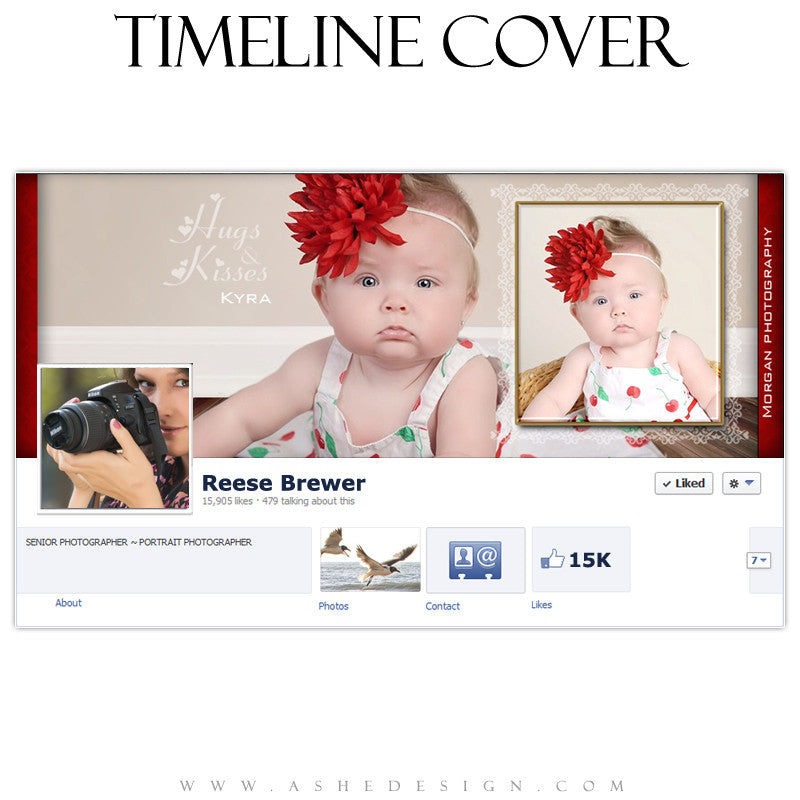 Timeline Cover Design - Hugs & Kisses