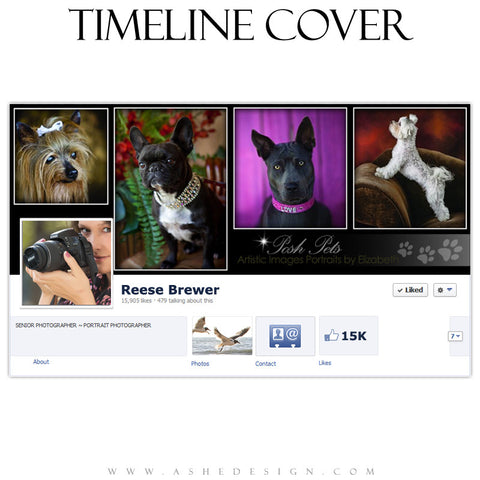 Timeline Cover Template | Posh Pets