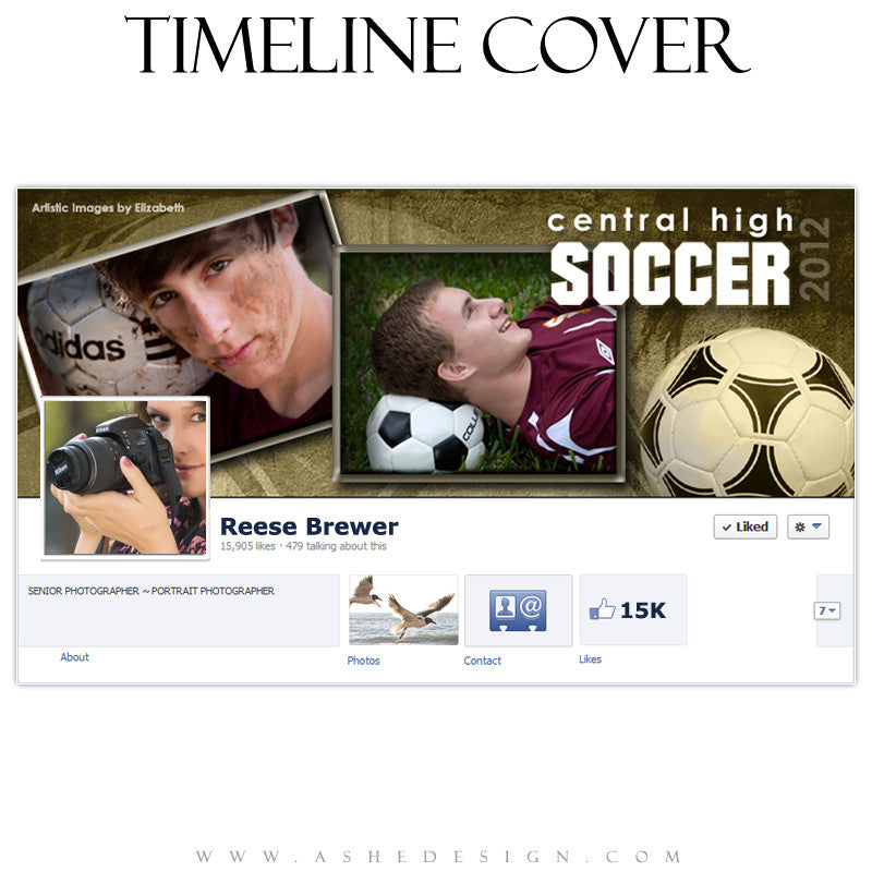 Timeline Cover Design - Soccer