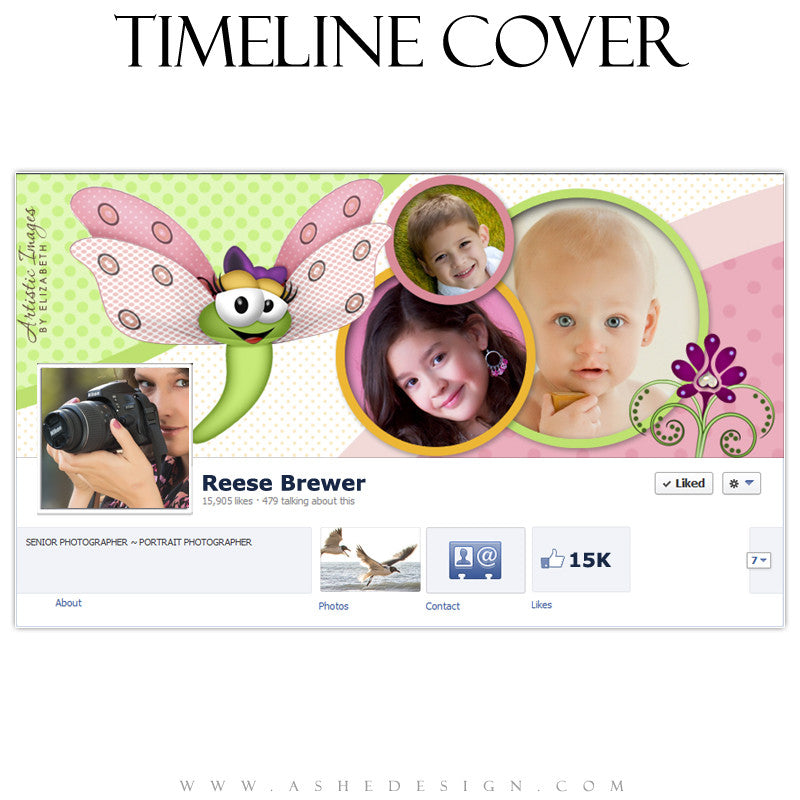 Timeline Cover Design - Spots & Dots