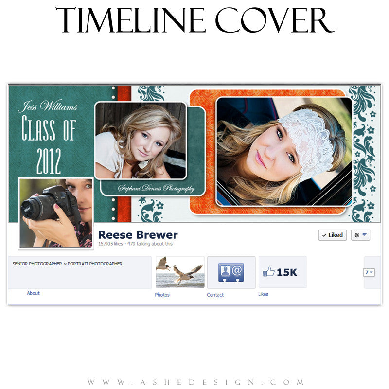 Timeline Cover Design - Tangerine Tango