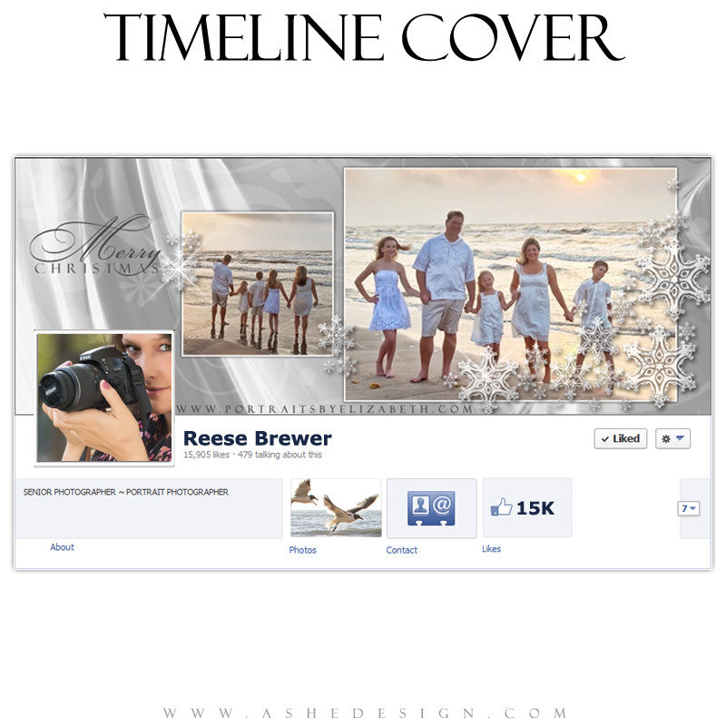 Timeline Cover Design - White Christmas