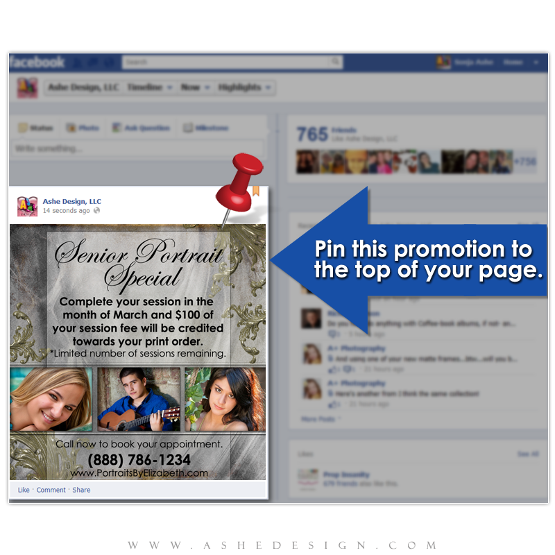 Timeline Promotional Pin Design - Antique Bling