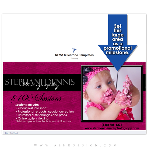 Timeline Promotional Pin Design - Olivia