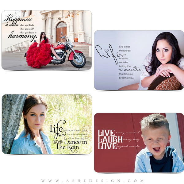 Inspirational Word Art Quotes - Live, Laugh, Love