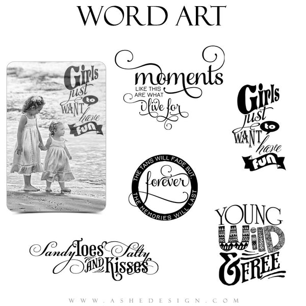 Beach Word Art Quotes - Summer Fun