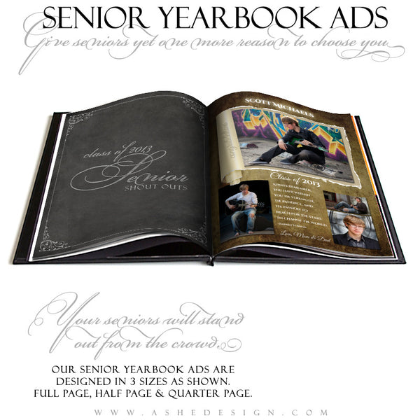 Ripped Yearbook Templates for Photographers
