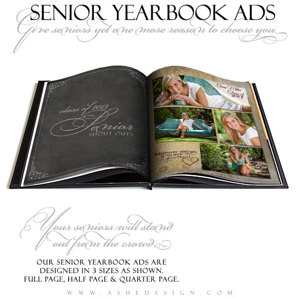 Scrolled Yearbook Templates for Photographers