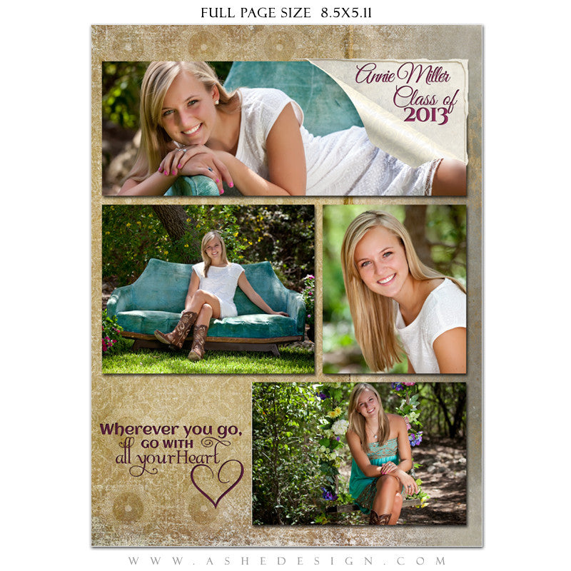 Scrolled Yearbook Templates for Photographers