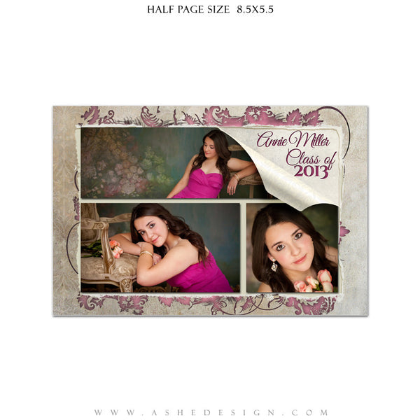 Scrolled Yearbook Templates for Photographers