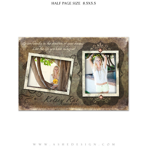 Shabby Chic Yearbook Templates for Photographers