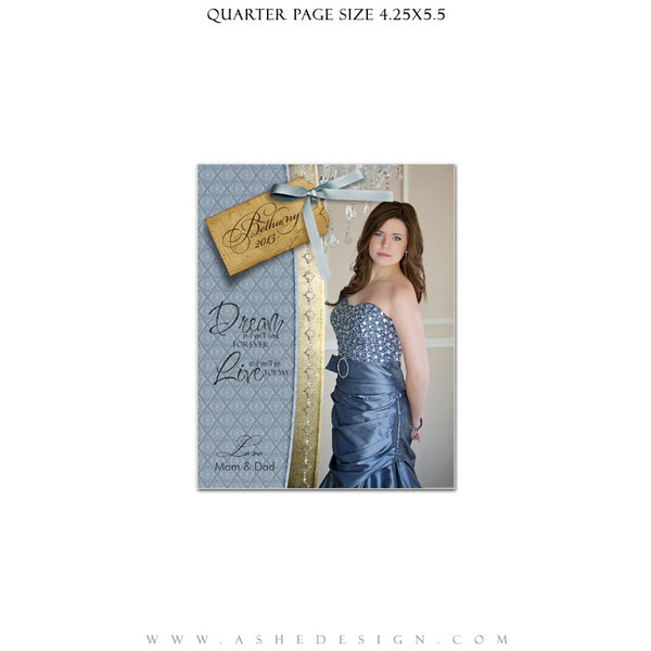 Spring Rain Yearbook Templates for Photographers