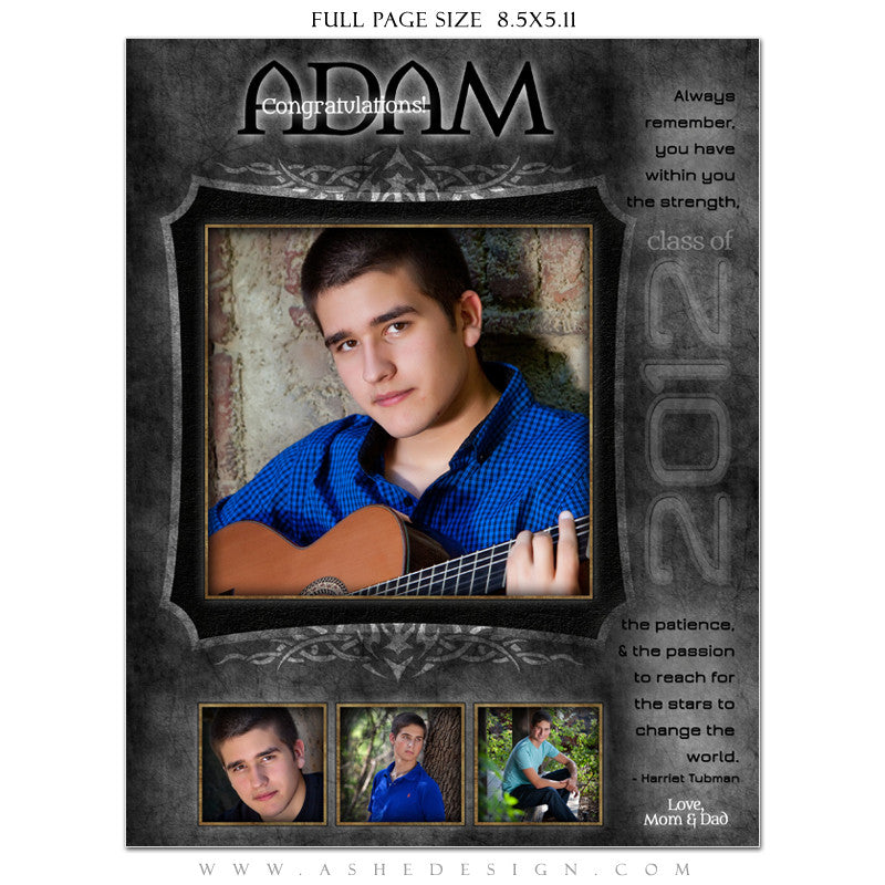 Tattooed Yearbook Templates for Photographers