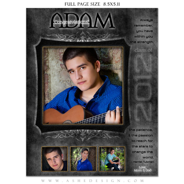 Tattooed Yearbook Templates for Photographers