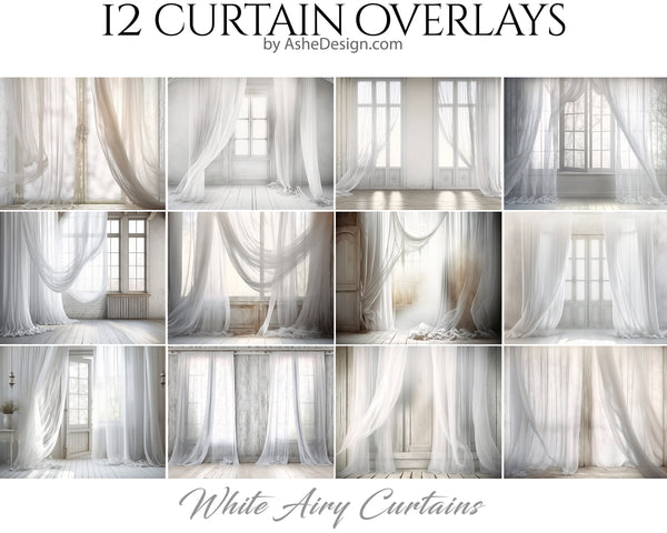 Photography backdrop, Digital overlays, Digital backgrounds, Photoshop overlays, photography overlays, Backdrop Overlays, Studio backdrops, Texture Overlays, Senior backdrops, White Curtains, Curtain Backdrops, Curtain Backgrounds, Flowing Curtains