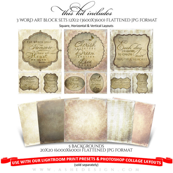 Collage Accessory Kit | Victorian Garden