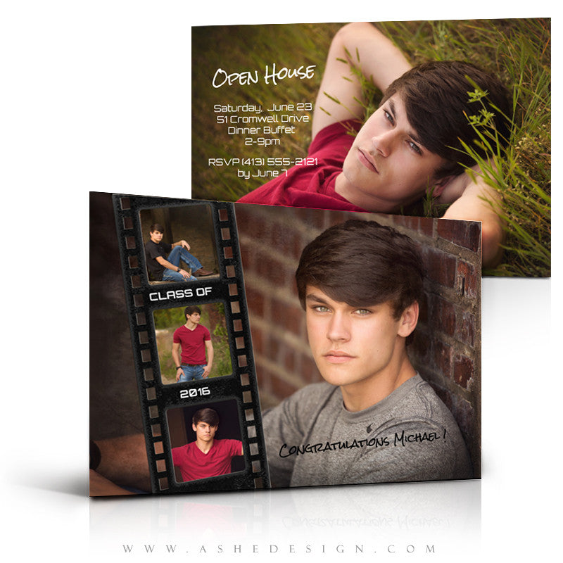 Ashe Design | 5x7 Flat Graduation Invite