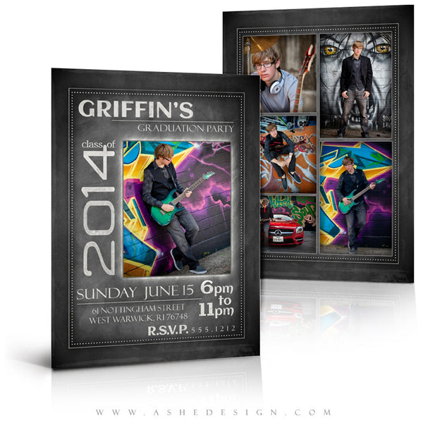 Chalkboard Sr Boy 2014 - 5x7 flat card full set web display