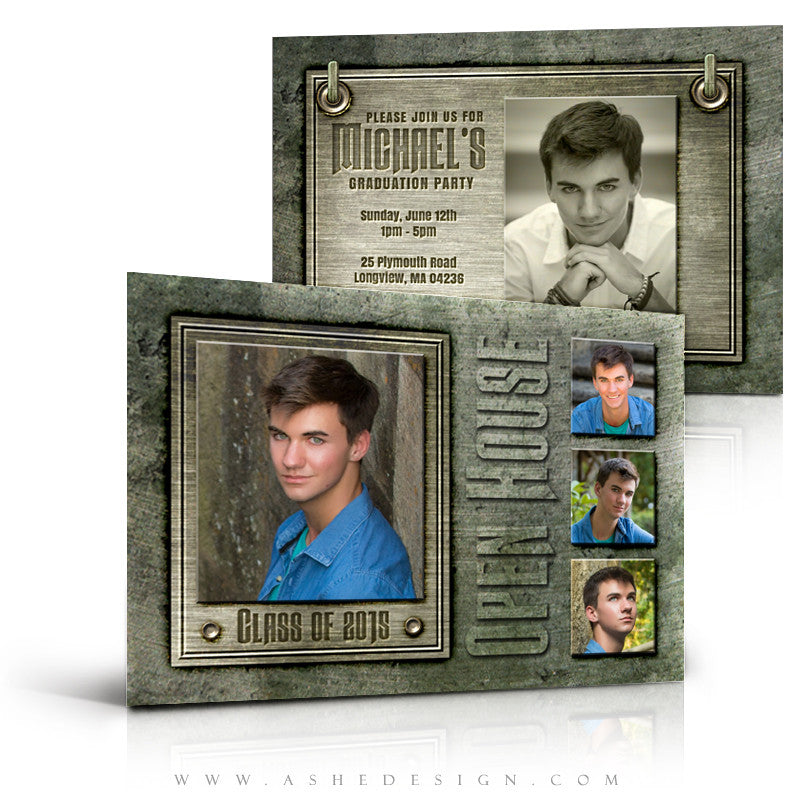 Senior Boy Announcement 5x7 | Engraved Metal