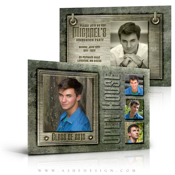 Senior Boy Announcement 5x7 | Engraved Metal