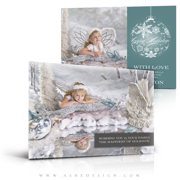 Christmas Card Photography Template | Color Block Holiday