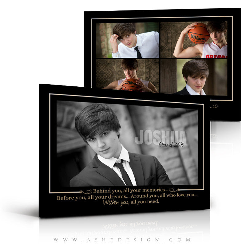 Senior Boy Graduation Invitation Template | Within You