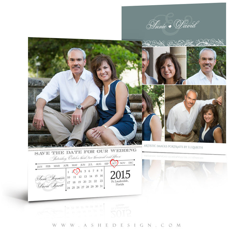 Save The Date Templates | Heart Calendar