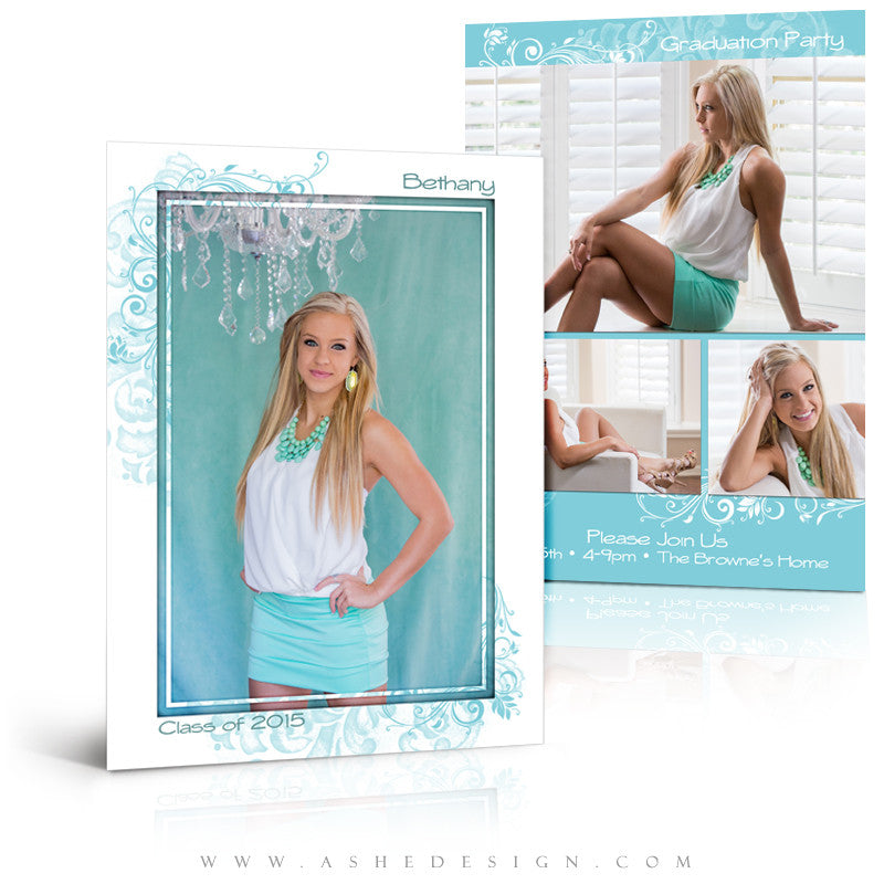 Senior Graduation Template | Color Block full set web display