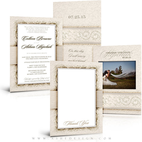 I Do Wedding Invitation & Thank You Template Set