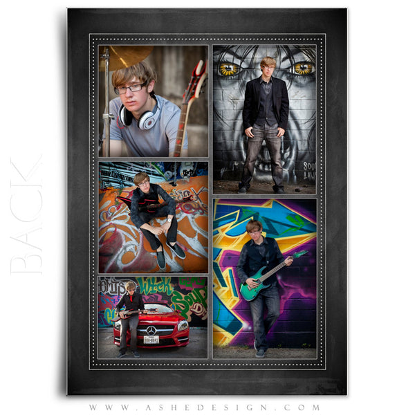 Chalkboard Sr Boy 2014 - 5x7 flat card back web display