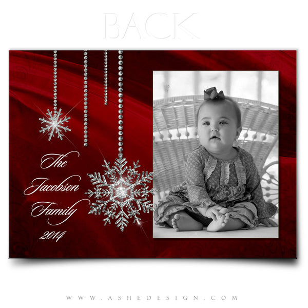 Christmas Card Photoshop Templates | Noel back