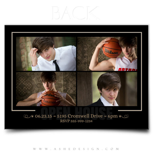 Senior Boy Graduation Invitation Template | Within You back