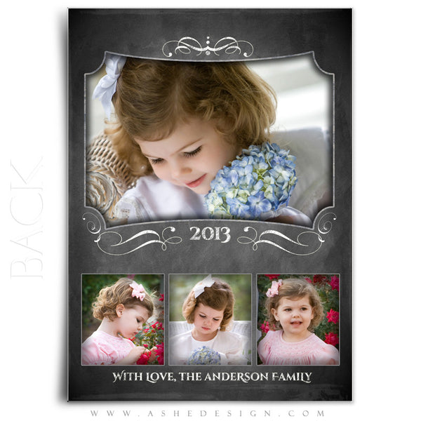 Most Wonderful Time Holiday Card Template Back
