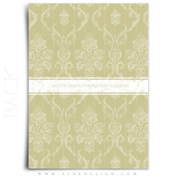Save The Date Template | Damask Elegance back