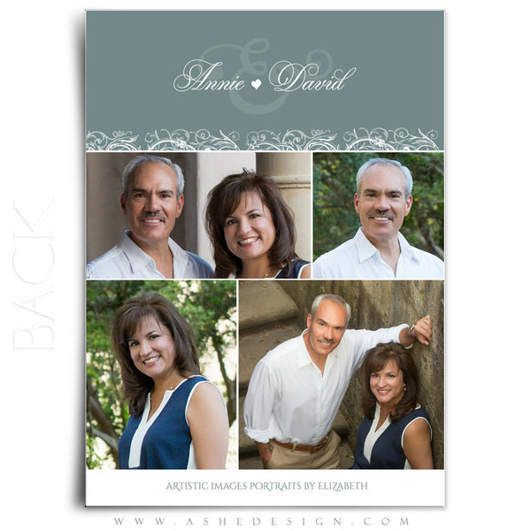 Save The Date Templates | Heart Calendar back