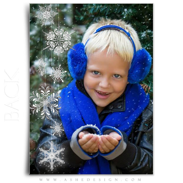 Snow Globe - Let It Snow 5x7 flat back web display