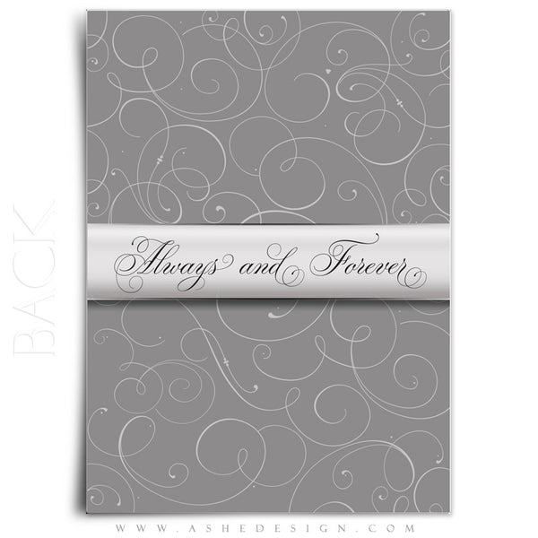 Always & Forever Wedding Invitation Template back