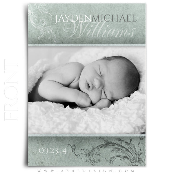 Birth Announcement Templates | A Mother's Love front