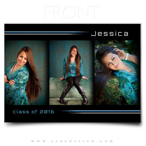 Graduation Invitation 5x7 Flat | Streak Of Light front