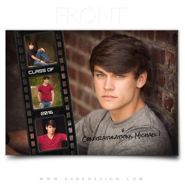 Ashe Design | 5x7 Flat Graduation Invite | Front