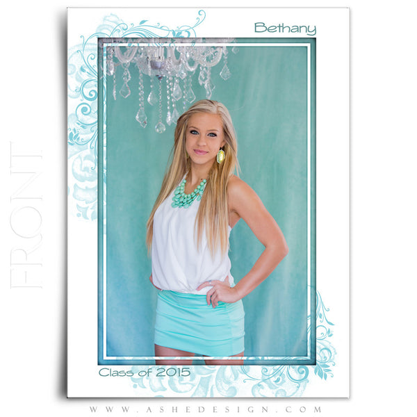 Senior Graduation Template | Color Block full front display