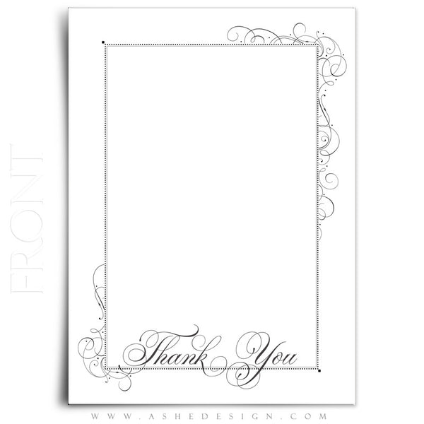 Always & Forever Wedding Thank You Template front