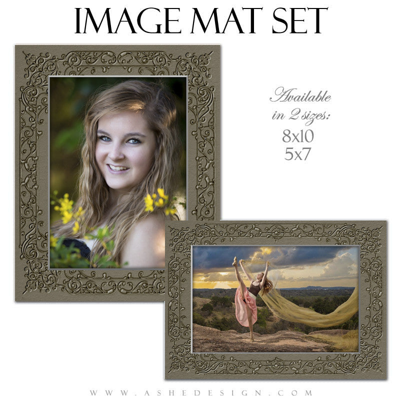 Image Mat Templates | Embossed Filigree set