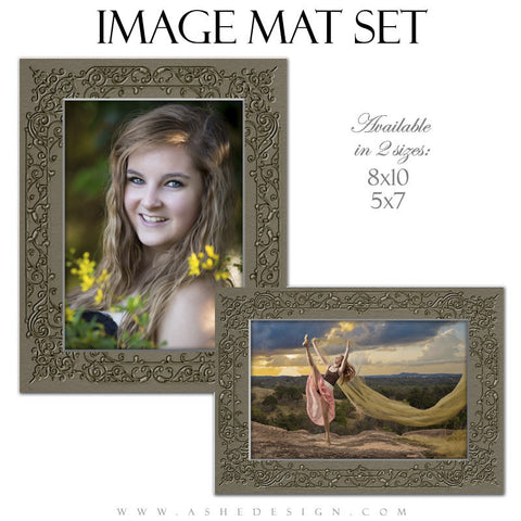 Image Mat Templates | Embossed Filigree set
