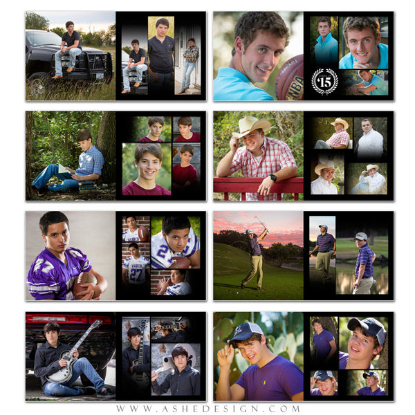 Photo Book 10x10 Templates | Leather Stitched pages