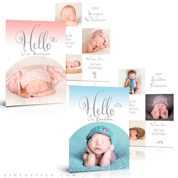 Birth Announcement Set | Simply Baby Morgan/Brandon