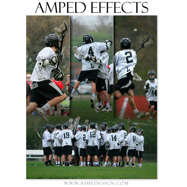 Ashe Design | Amped Effects Photography Templates | Faded Triptych football